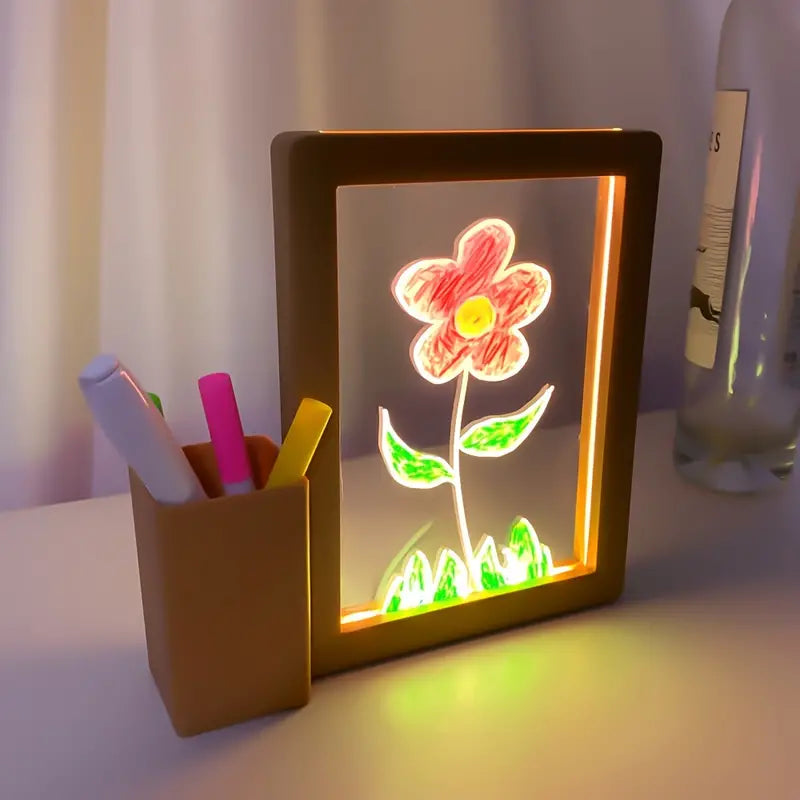 "Glow & Write: The Magical Message Board Night Light"